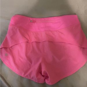 Lulu lemon neon pink hotty hot shorts